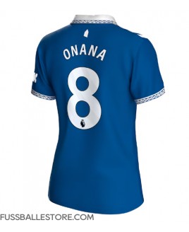 Günstige Everton Amadou Onana #8 Heimtrikot Damen 2023-24 Kurzarm